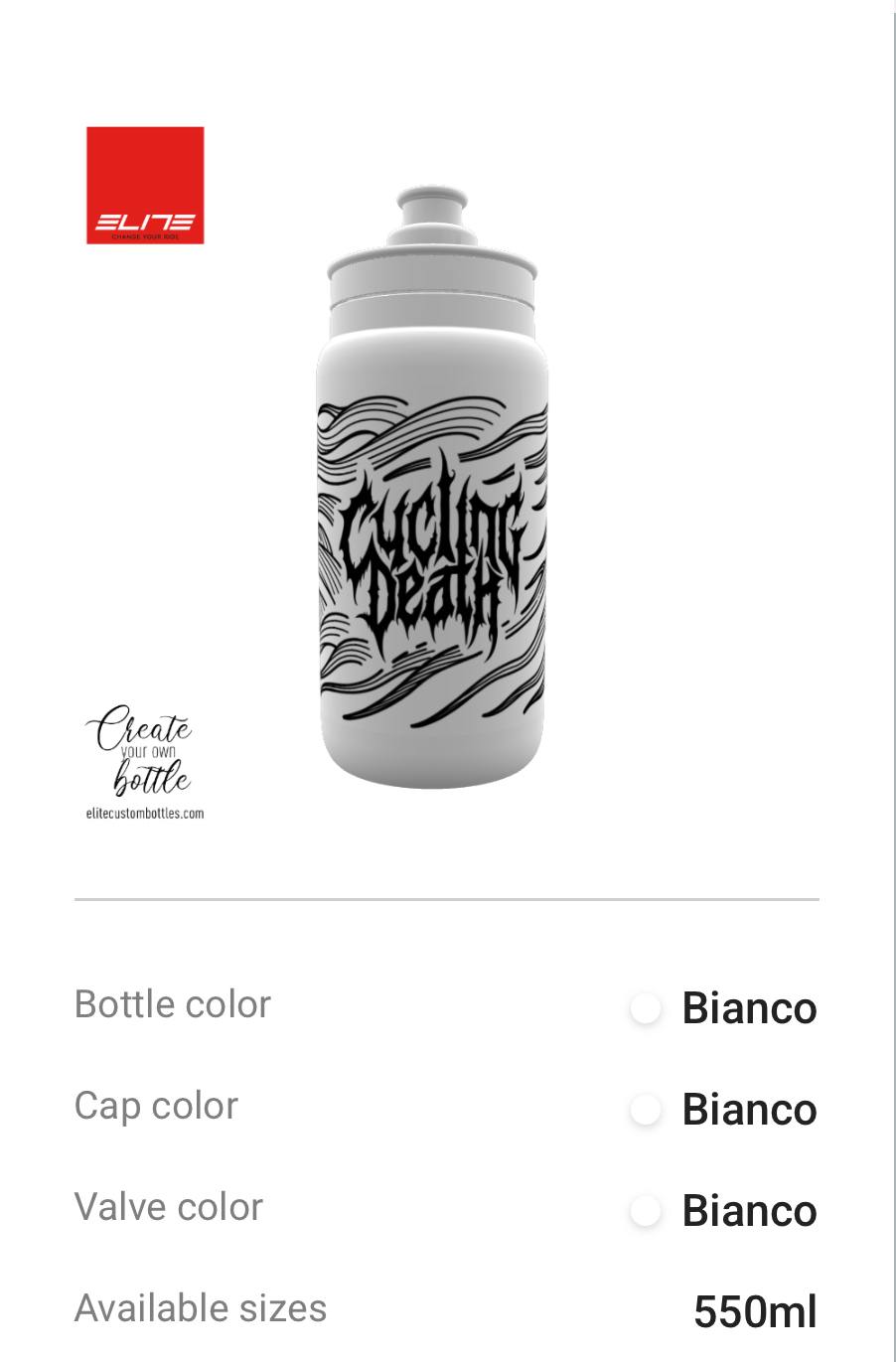 Cycling Death Elite 550ml Bottle