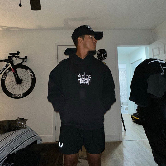 Cycling Death Oversized Logo Hoodie S/M