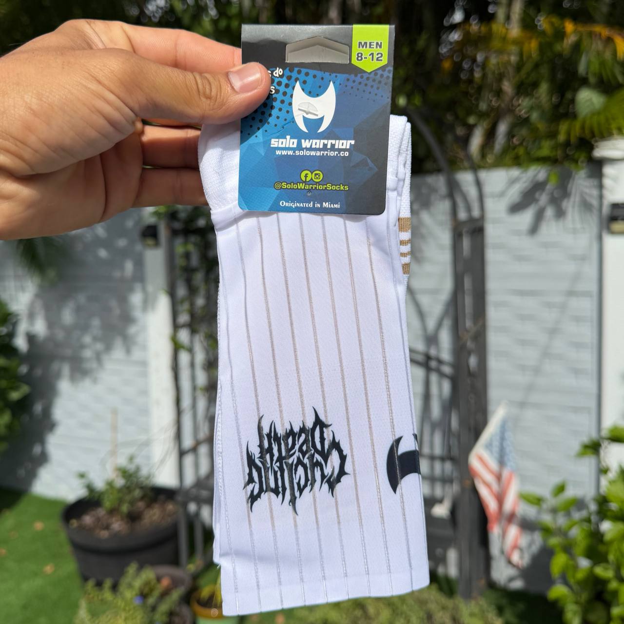 Cycling Death White Aero Socks