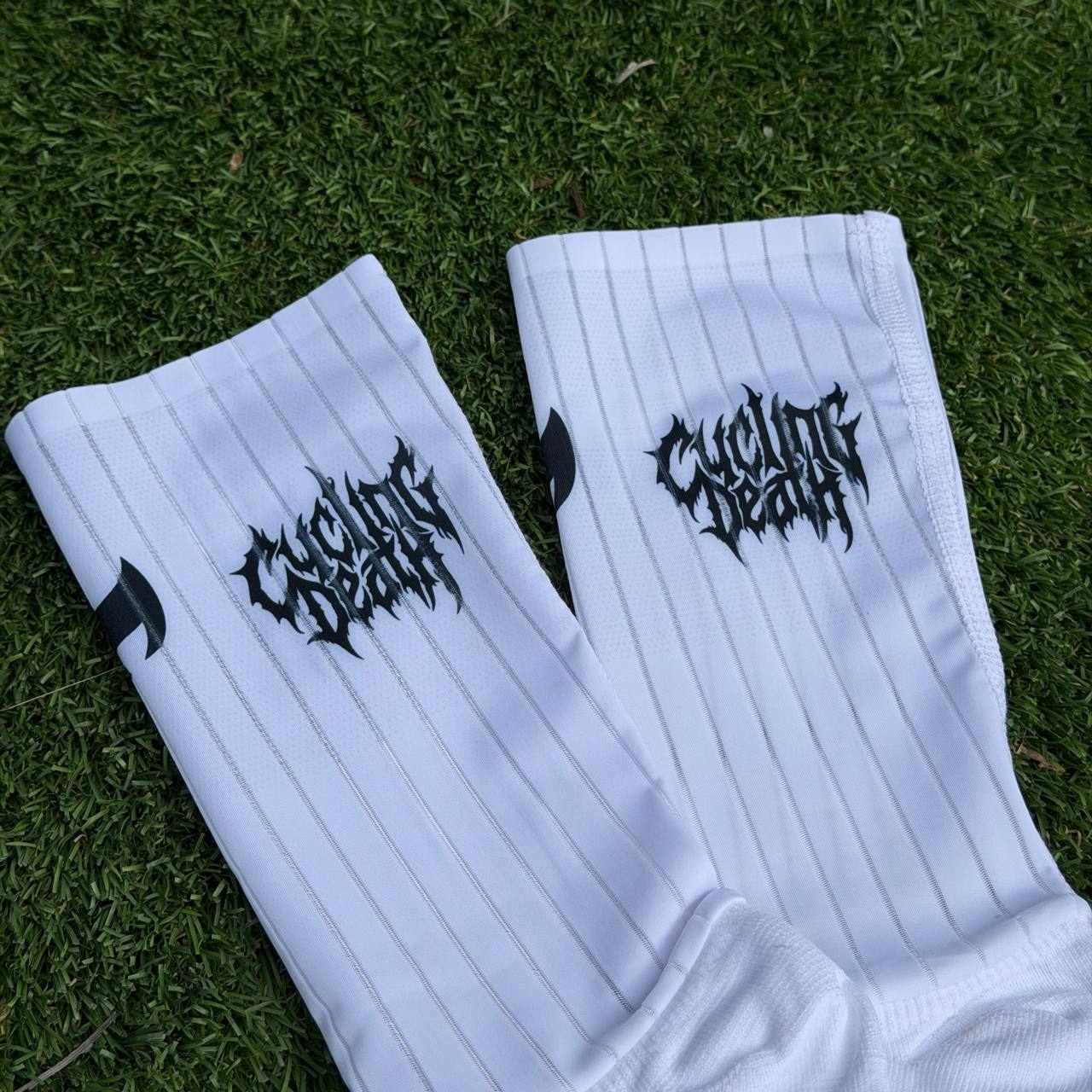 Cycling Death White Aero Socks
