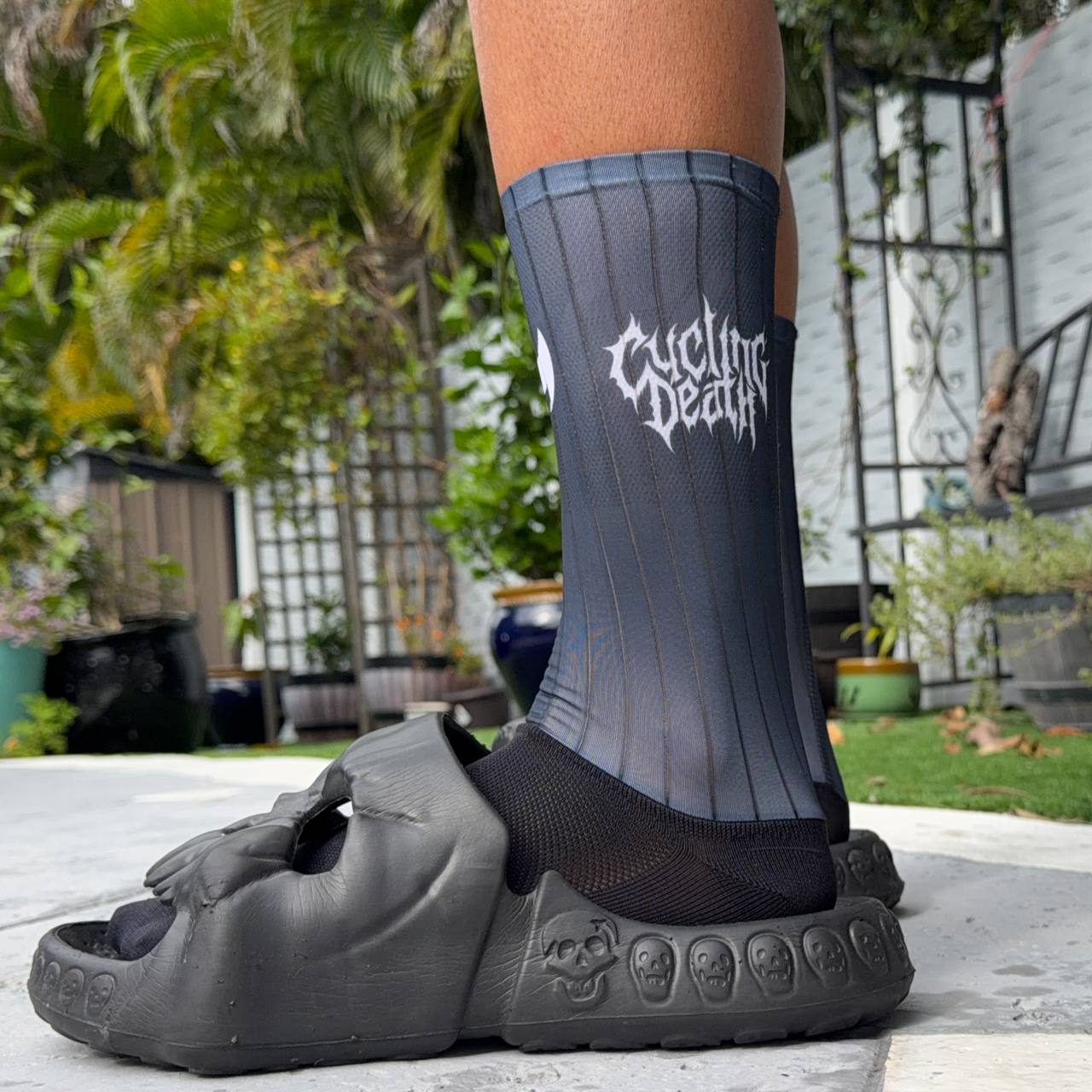 Cycling Death Black Aero Socks